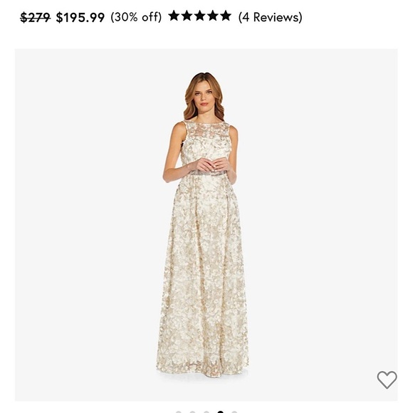 Brand new Adrianna Papell long dress size 8 - Picture 4 of 7